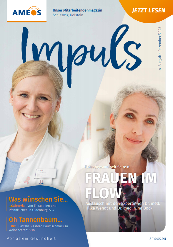 Cover der 4. Ausgabe des Mitarbeitendenmagazins Impuls