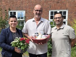 v.l.n.r.: Anne Lubojanski, Dr. Antonio Monroy und Ammar Al-Fagih v.l.n.r.: Anne Lubojanski, Dr. Antonio Monroy und Ammar Al-Fagih