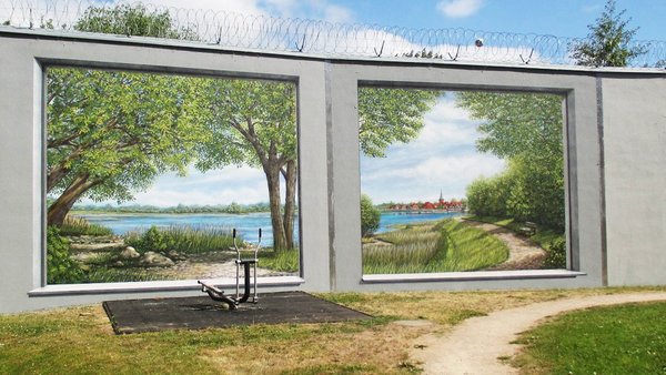 Eindrucksvolles Kunstwerk mit Patienten gestaltet